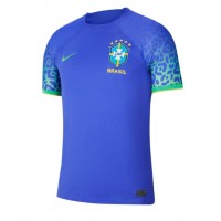 Camiseta Brasil Segunda Equipación Replica Mundial 2022 mangas cortas